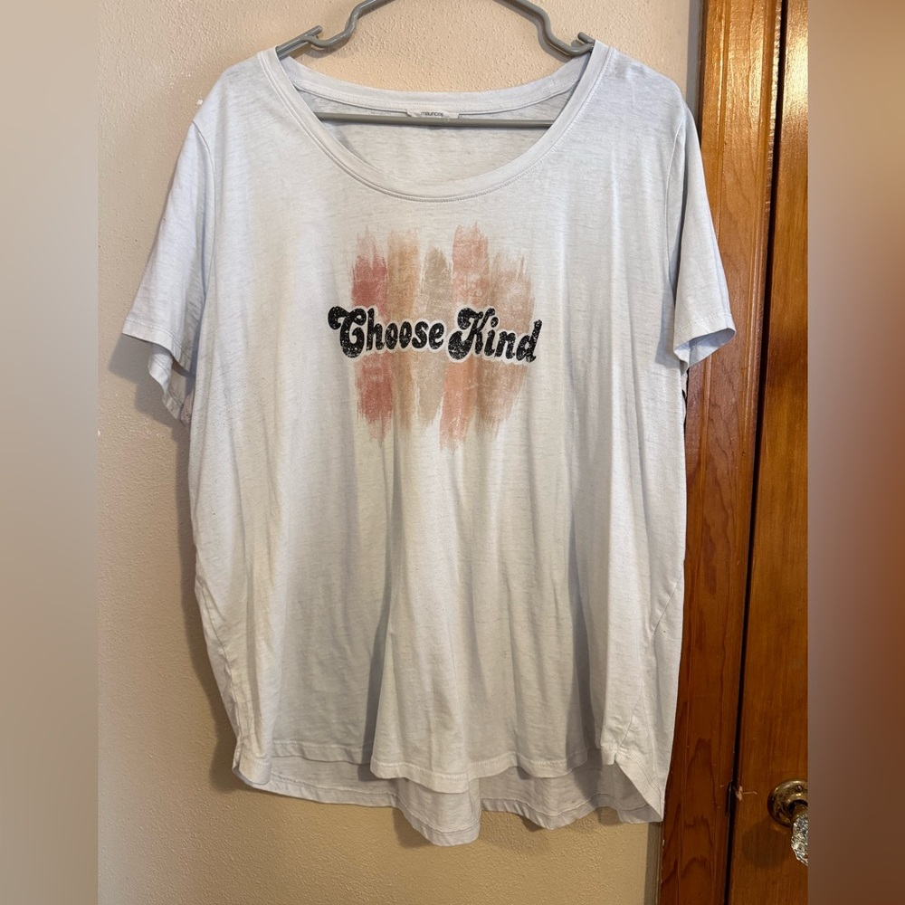 Maurices Choose Kind Graphic Tee - White and Pink